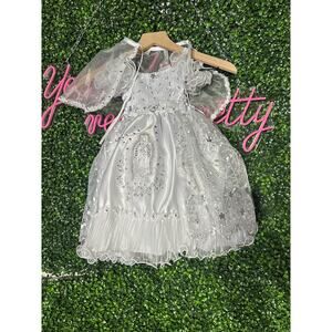 New with tags Virgen Mary  Christening Baby/Toddler Dress Baptism size 0